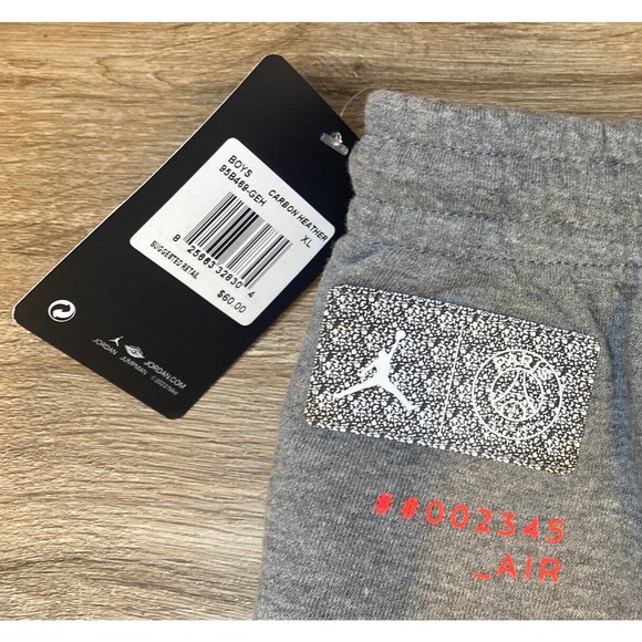 Nike Air Jordan PSG Paris Saint Germain Sweats Joggers 95B469-GEH Gray BOYS XL - Picture 11 of 16